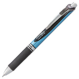 Energel Rtx Retractable Gel Pen, Fine 0.5 Mm, Black Ink, Silver-black Barrel