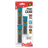 Super Hi-polymer Lead Refills, 0.7 Mm, Hb, Black, 30-tube, 3 Tubes-pack