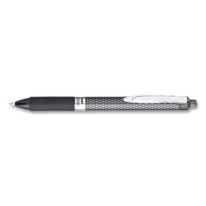 Oh! Gel Retractable Gel Pen, Medium 0.7mm, Black Ink-barrel, Dozen