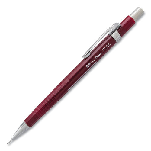 Sharp Mechanical Pencil, 0.5 Mm, Hb (#2.5), Black Lead, Burgundy Barrel