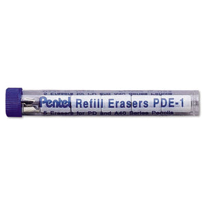 Eraser Refill For Pentel Pd And A40 Mechanical Pencils, 5-tube