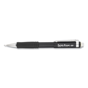 Twist-erase Iii Mechanical Pencil, 0.9 Mm, Hb (#2.5), Black Lead, Black Barrel