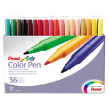 36-color Pen Set, Fine Bullet Tip, Assorted Colors, 36-set