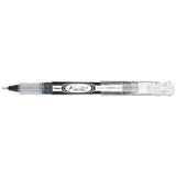 Finito! Stick Porous Point Pen, Extra-fine 0.4mm, Black Ink, Black-silver Barrel