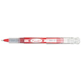 Finito! Stick Porous Point Pen, Extra-fine 0.4mm, Red Ink, Red-silver Barrel