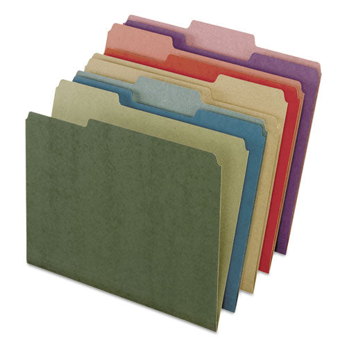 Earthwise By 100% Recycled Colored File Folders, 1-3-cut Tabs, Letter Size, Assorted, 50-box