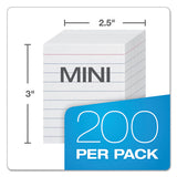 Ruled Mini Index Cards, 3 X 2 1-2, White, 200-pack