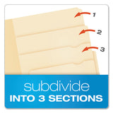 Divide It Up File Folders, 1-2-cut Tabs, Letter Size, Manila, 24-pack