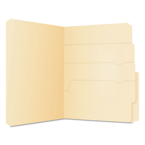 Divide It Up File Folders, 1-2-cut Tabs, Letter Size, Manila, 24-pack