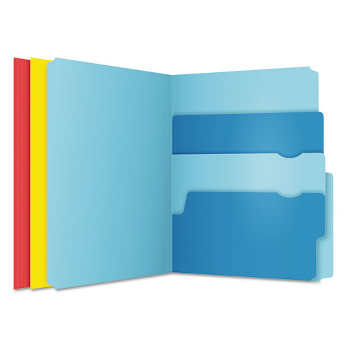 Divide It Up File Folders, 1-2-cut Tabs, Letter Size, Assorted, 12-pack