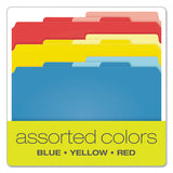 Divide It Up File Folders, 1-2-cut Tabs, Letter Size, Assorted, 12-pack