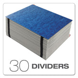 Expanding Desk File, 31 Dividers, Dates, Letter-size, Blue Cover