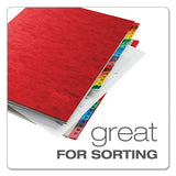 Expanding Desk File, 31 Dividers, Dates, Letter-size, Red Cover