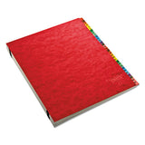 Expanding Desk File, 31 Dividers, Dates, Letter-size, Red Cover