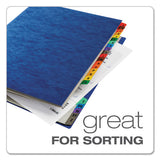 Expanding Desk File, 23 Dividers, Alpha, Letter-size, Blue Cover