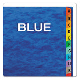 Expanding Desk File, 23 Dividers, Alpha, Letter-size, Blue Cover