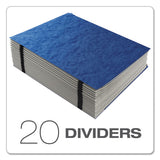 Expanding Desk File, 23 Dividers, Alpha, Letter-size, Blue Cover