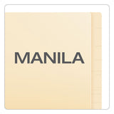 Manila Laminated Spine Shelf File Folders, Straight Tab, Letter Size, 100-box