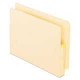 Manila Drop Front Shelf File Pockets, 5.25" Expansion, 10 Sections, Letter Size, Manila, 10-box