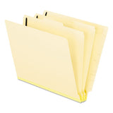 Manila End Tab Classification Folders, 2 Dividers, Letter Size, Manila, 10-box