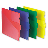 Colored Poly Out Guides With Center Tab, 1-3-cut End Tab, Out, 8.5 X 11, Yellow, 50-box