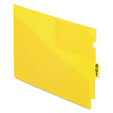 Colored Poly Out Guides With Center Tab, 1-3-cut End Tab, Out, 8.5 X 11, Yellow, 50-box
