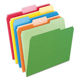 Colored File Folders, 1-3-cut Tabs, Letter Size, Pink-light Pink, 100-box