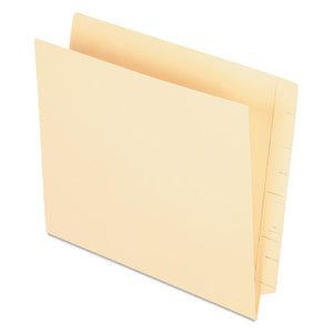 Manila End Tab Pocket Folder, Straight Tab, Letter Size, 50-box