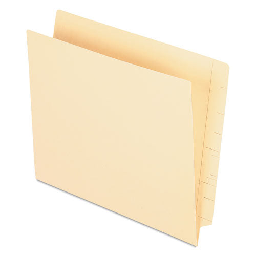 Manila End Tab Pocket Folder, Straight Tab, Letter Size, 50-box