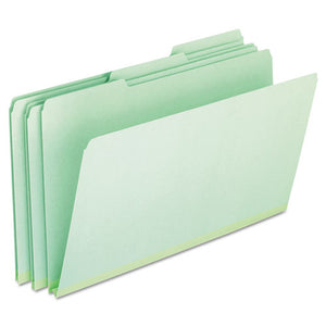 Pressboard Expanding File Folders, 1-3-cut Tabs, Legal Size, Green, 25-box