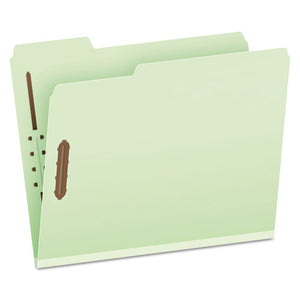 Heavy-duty Pressboard Folders W- Embossed Fasteners, Letter Size, Green, 25-box