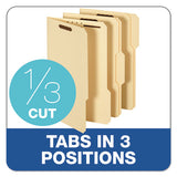 Top Tab 2-fastener Folder, 1-3-cut Tabs, Legal Size, Manila, 50-box