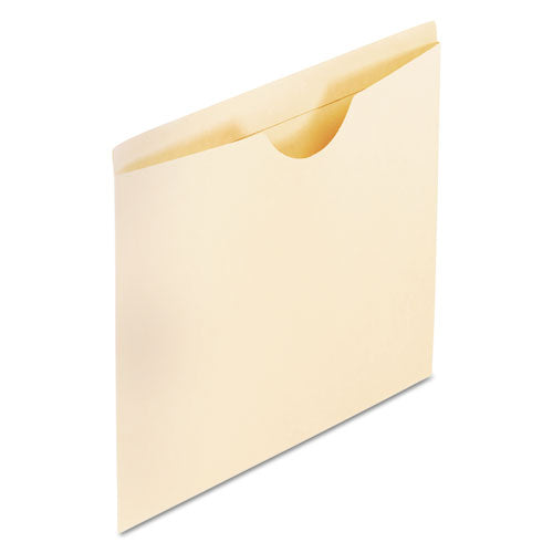 Manila Reinforced File Jackets, 2-ply Straight Tab, Letter Size, Manila, 100-box