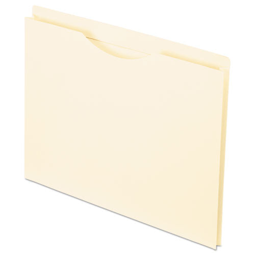 Manila Reinforced File Jackets, 2-ply Straight Tab, Letter Size, Manila, 50-box