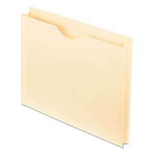 Manila Reinforced File Jackets, 2-ply Straight Tab, Letter Size, Manila, 50-box