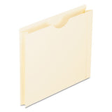 Manila Reinforced File Jackets, 2-ply Straight Tab, Letter Size, Manila, 50-box