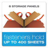 Four-, Six-, And Eight-section Pressboard Classification Folders, 2 Dividers, Embedded Fasteners, Legal Size, Red, 10-box