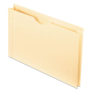 Manila Reinforced File Jackets, 2-ply Straight Tab, Legal Size, Manila, 50-box