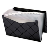 Poly Expanding File, 1.5" Expansion, 13 Sections, 1-13-cut Tab, Letter Size, Black