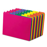 Poly Top Tab File Guides, 1-5-cut Top Tab, A To Z, 8.5 X 11, Assorted Colors, 25-set