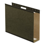 Extra Capacity Reinforced Hanging File Folders With Box Bottom, Letter Size, 1-5-cut Tab, Standard Green, 25-box