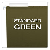 Reinforced Hanging File Folders, Legal Size, 1-3-cut Tab, Standard Green, 25-box