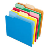 Interior File Folders, 1-3-cut Tabs, Letter Size, Blue, 100-box