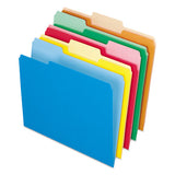 Interior File Folders, 1-3-cut Tabs, Letter Size, Teal, 100-box