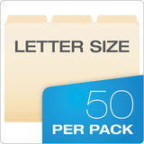 Ready-tab Reinforced File Folders, 1-3-cut Tabs, Letter Size, Manila, 50-pack