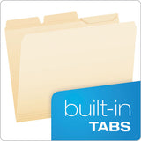 Ready-tab Reinforced File Folders, 1-3-cut Tabs, Letter Size, Manila, 50-pack