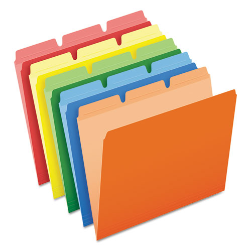 Ready-tab Reinforced File Folders, 1-3-cut Tabs, Letter Size, Assorted, 50-pack