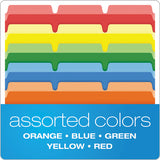 Ready-tab Reinforced File Folders, 1-3-cut Tabs, Letter Size, Assorted, 50-pack