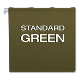 Ready-tab Reinforced Hanging File Folders, Legal Size, 1-6-cut Tab, Standard Green, 25-box