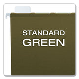 Ready-tab Reinforced Hanging File Folders, Letter Size, 1-3-cut Tab, Standard Green, 25-box